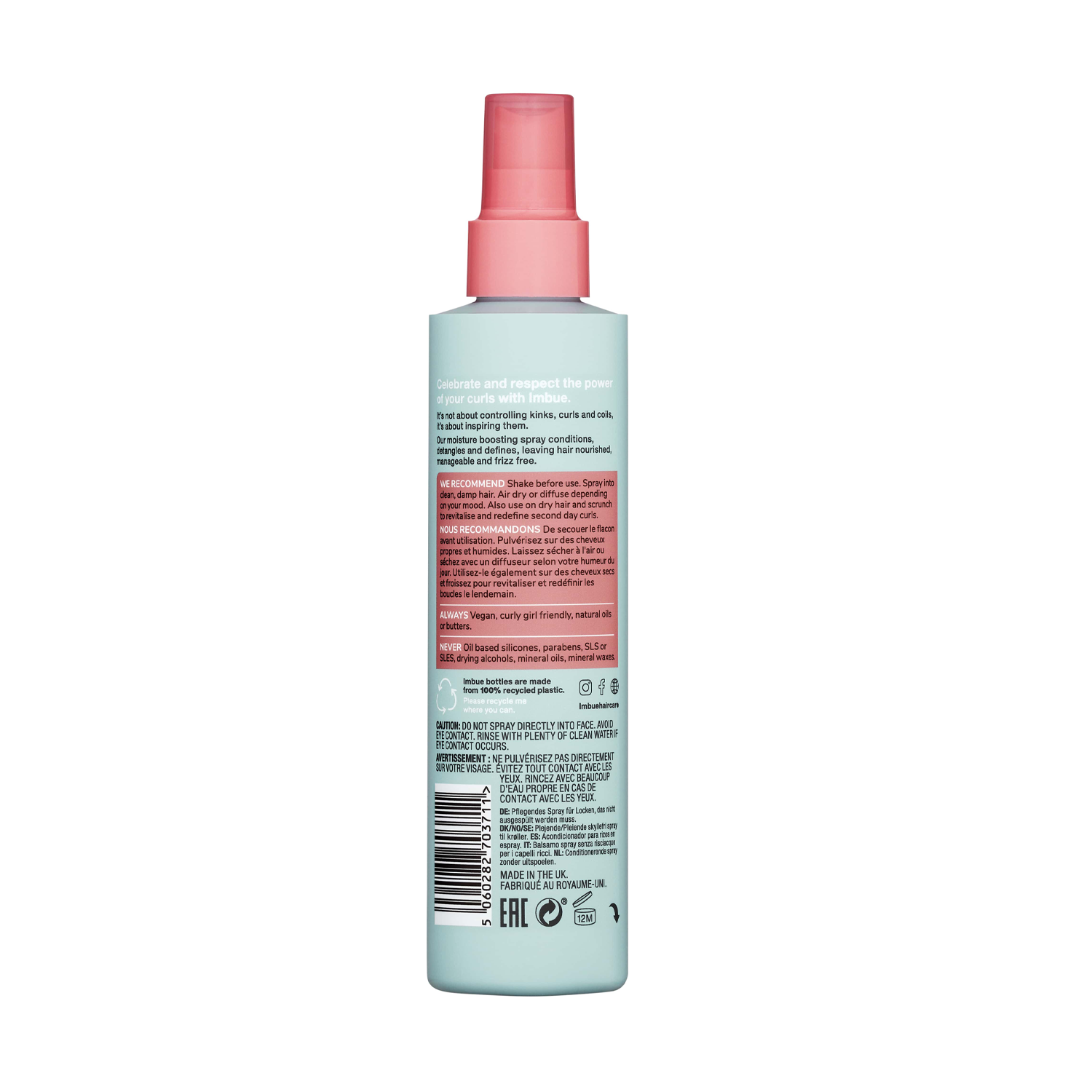 IMBUE Curl Inspiring Conditioning Leave-in Spray - kondicionuojantis purškiklis