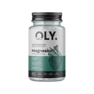 OLY Triple Magnesium 500mg – maisto papildas, 60 kapsulių
