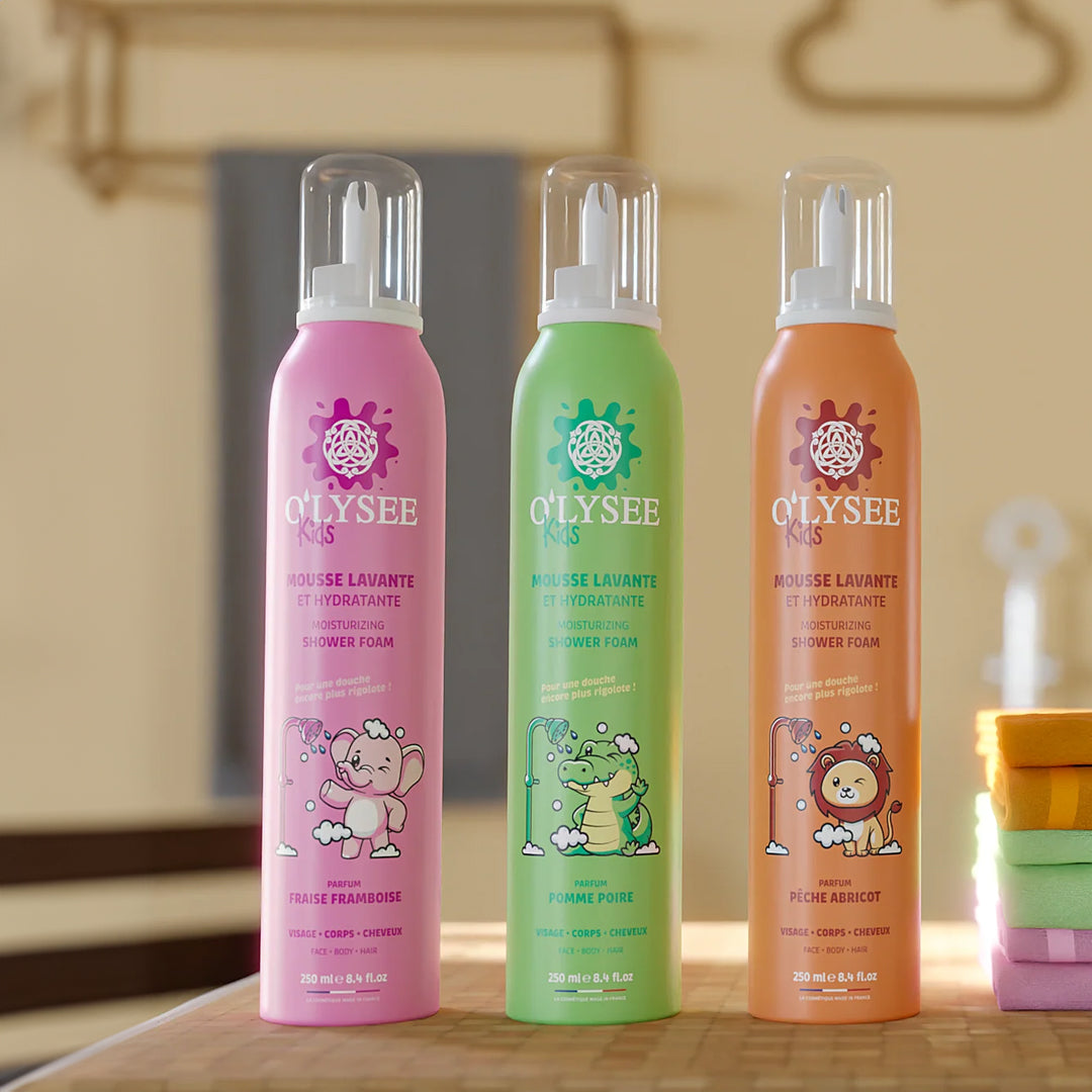 O'LYSEE Kids Peach & Apricot - dušo putos vaikams, 250ml