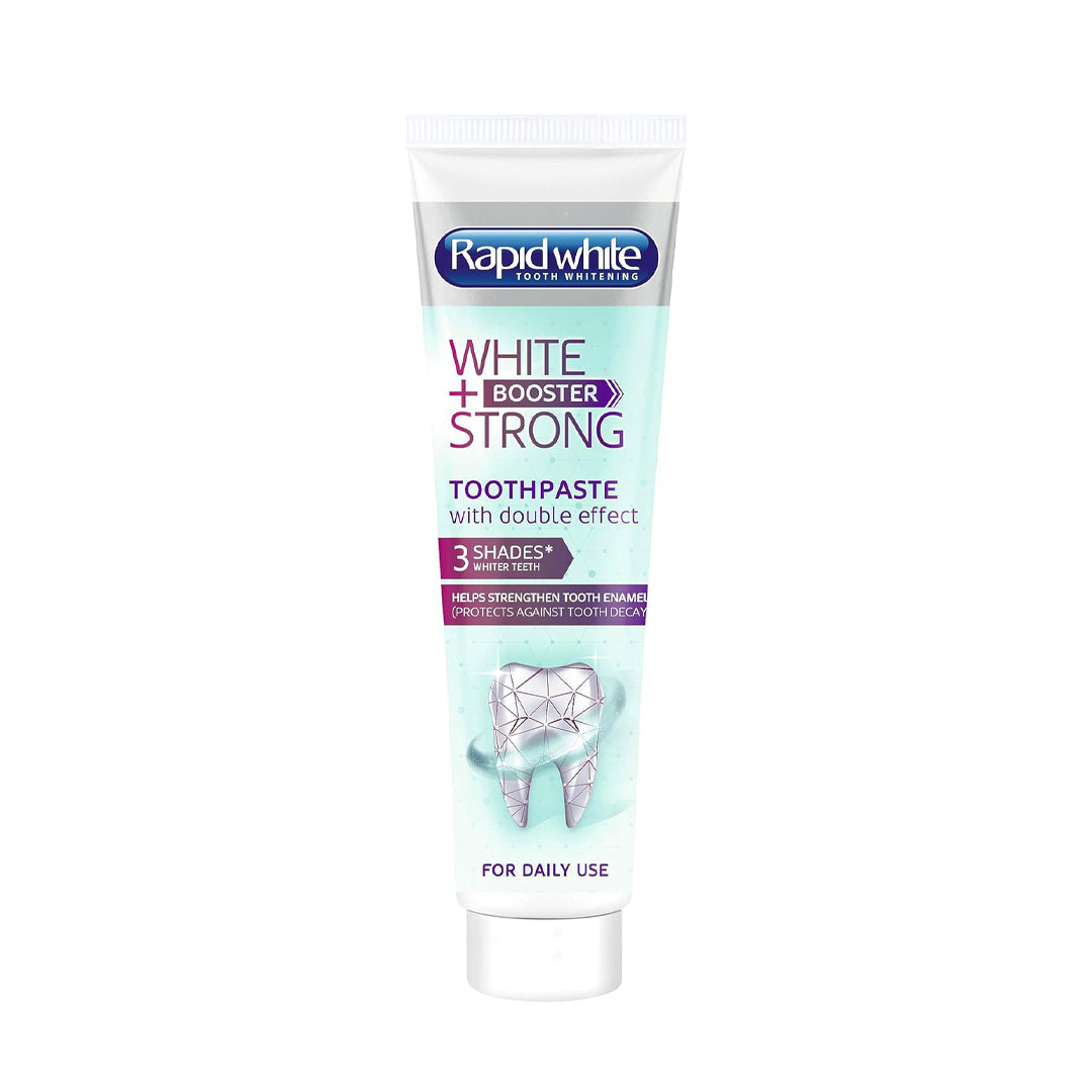 RAPID WHITE „White + Booster Strong“ - balinamoji dantų pasta