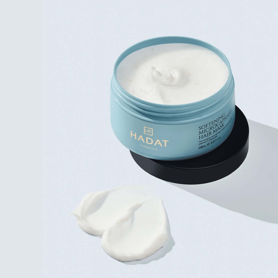 HADAT Cosmetics Softening Microcapsule Hair Mask -glotninanti, maitinamoji kaukė 280ml