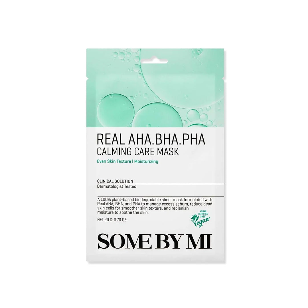 SOME BY MI Real Aha-Bha-Pha Calming Care Mask - lakštinė veido kaukė
