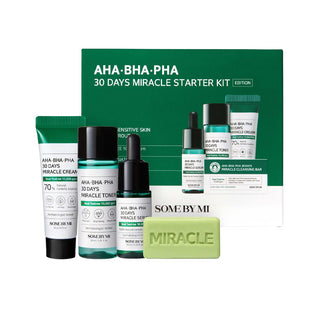 SOME BY MI AHA BHA PHA 30 Days Miracle Starter Kit - probleminės veido odos priežiūros mini rinkinys