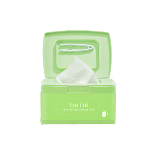 TIRTIR Tea Tree Clear Ampoule Mask – lakštinės veido kaukės, 30vnt.