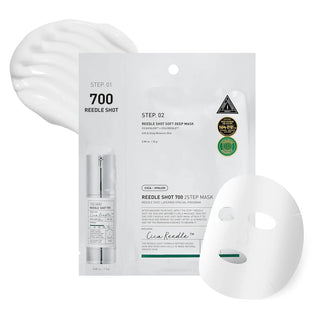 VT Cosmetics Reedle Shot 700 2Step Mask - ampulės ir raminamosios veido kaukės rinkinys