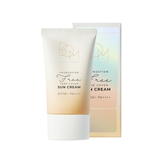 BOM Foundation-Free SPF50+PA++++ spalvą suteikiantis kremas nuo saulės