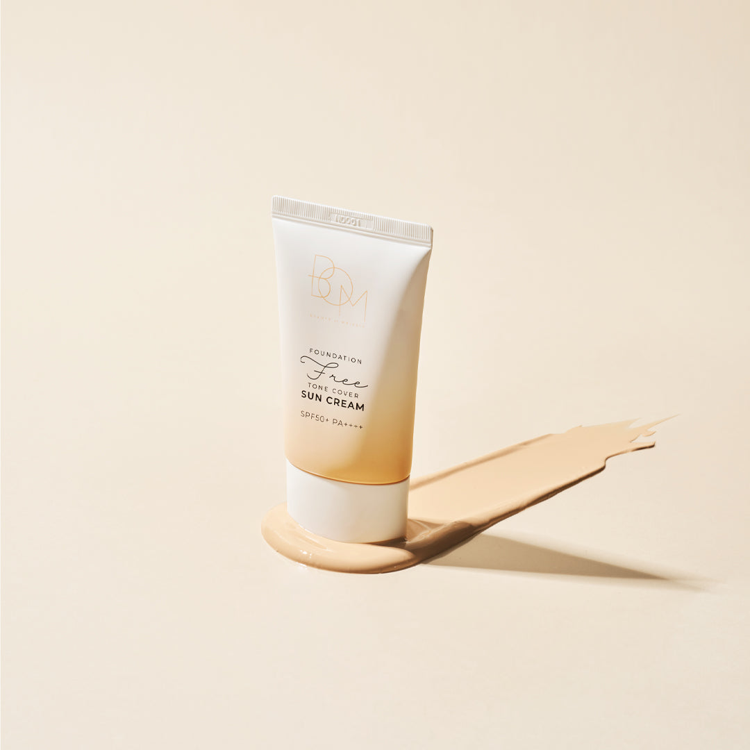 BOM Foundation-Free SPF50+PA++++ spalvą suteikiantis kremas nuo saulės