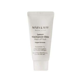 MARY&MAY Lemon Niacinamide Glow Wash off Pack – skaistinanti molio kaukė